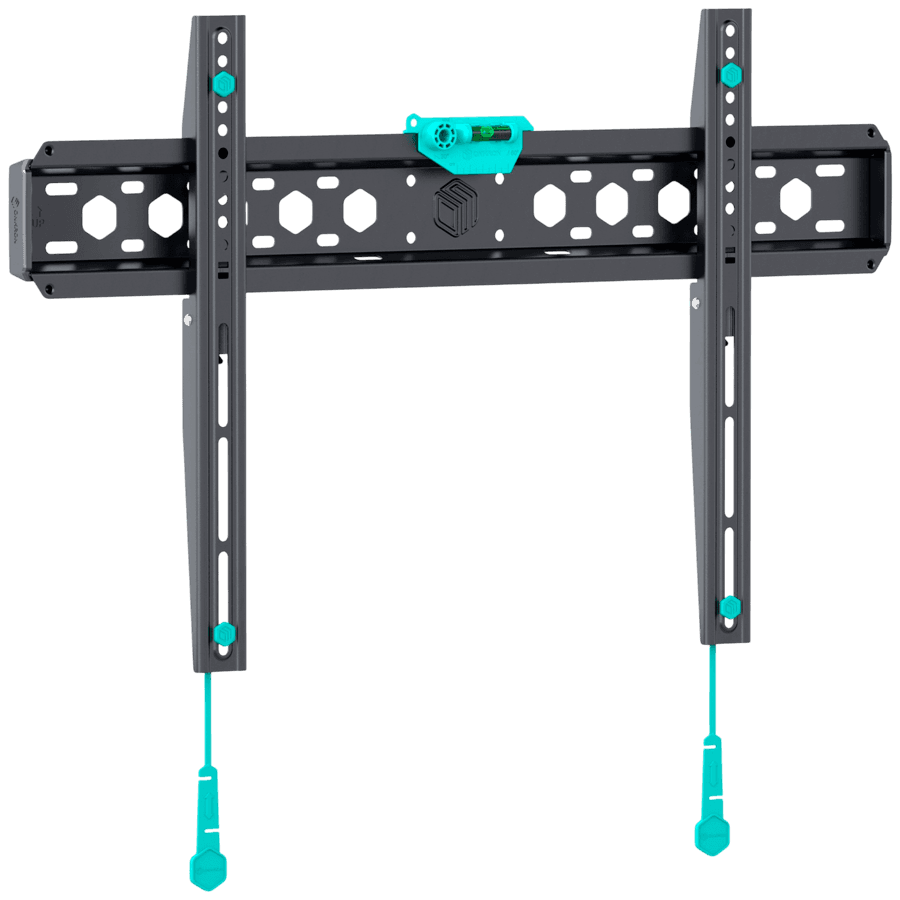 ONKRON Fixed TV Wall Mount for 43 to 85-inch Flat Panel TVs Digital Panels 68,2 kg, Black