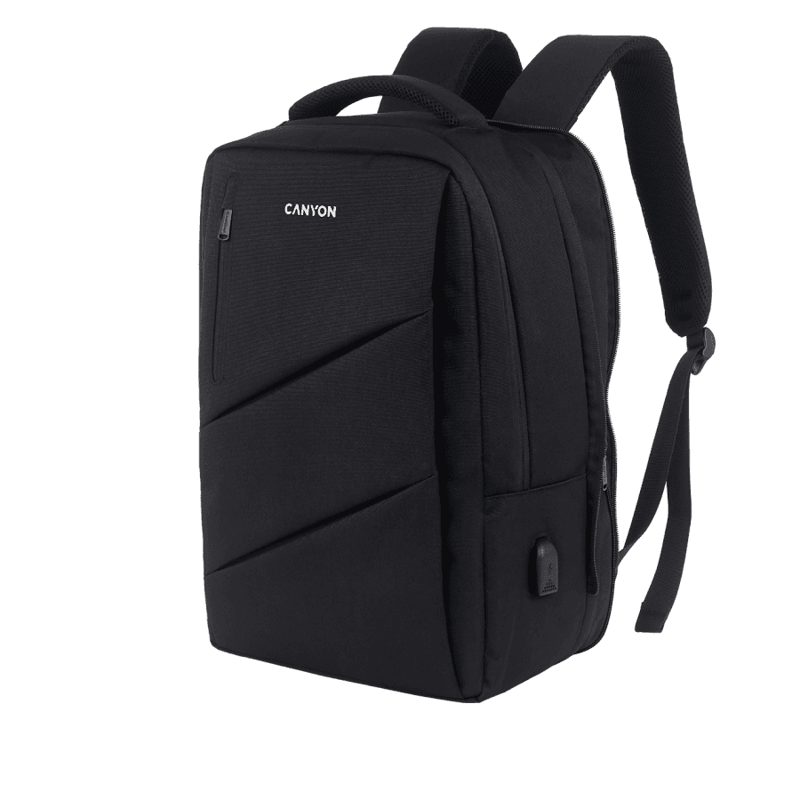 CANYON backpack BPE-5 Urban USB 15.6'' Black