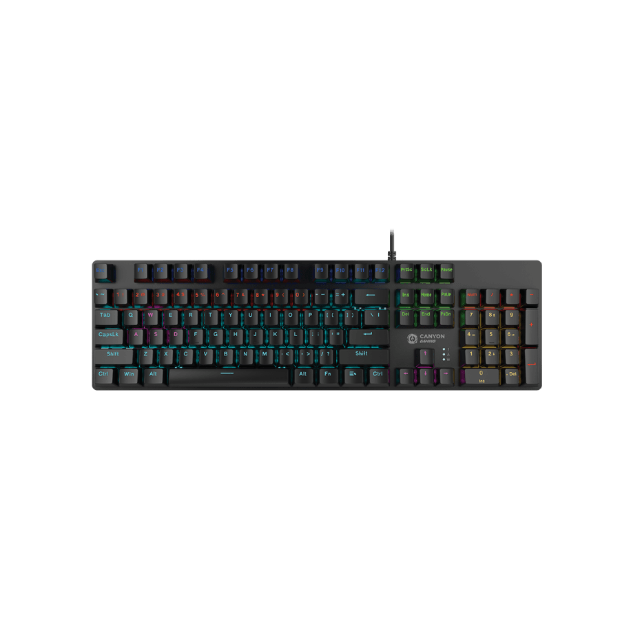 CANYON keyboard Reaper SKB-9 Full size Rainbow US Wired Black
