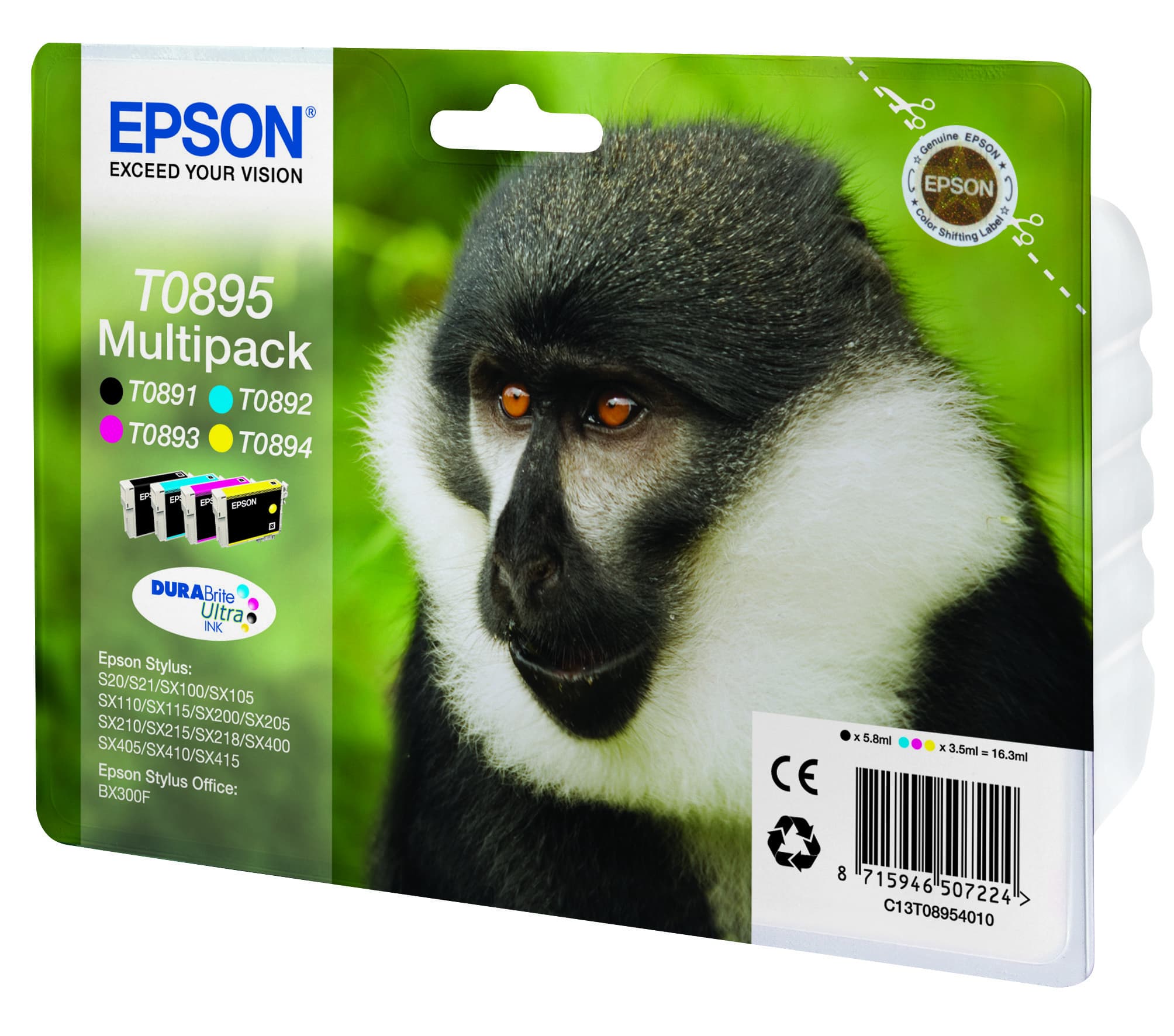 EPSON 2LB T0895 ink cartridge black w/s