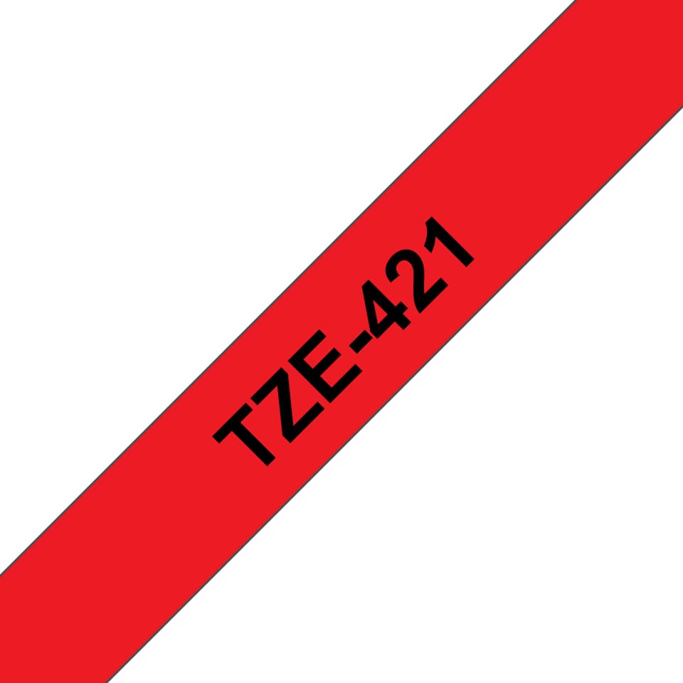 BROTHER TZE421 Tape black/red 9mm 8m