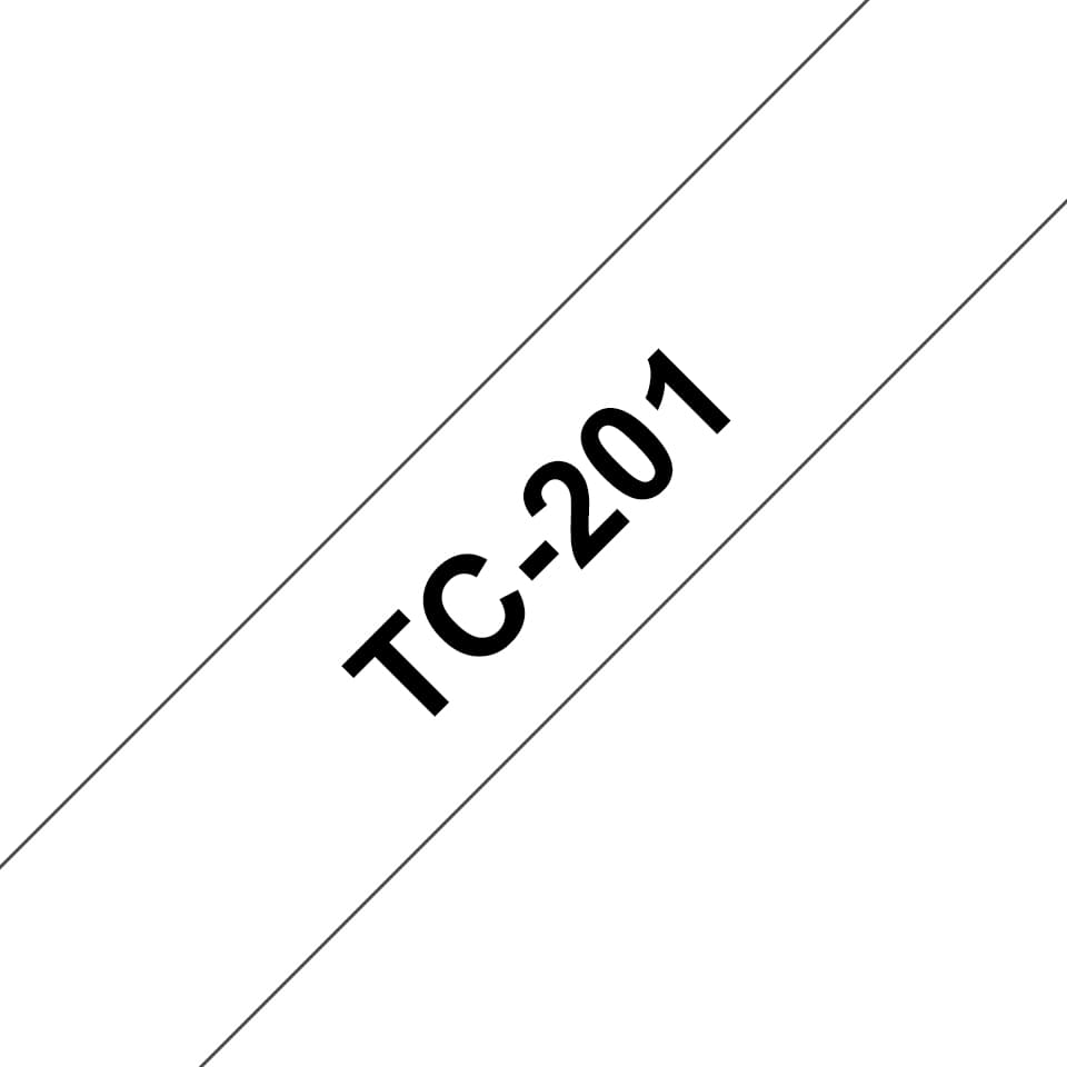 BROTHER TC201 tape cassette 12mmx7.7m