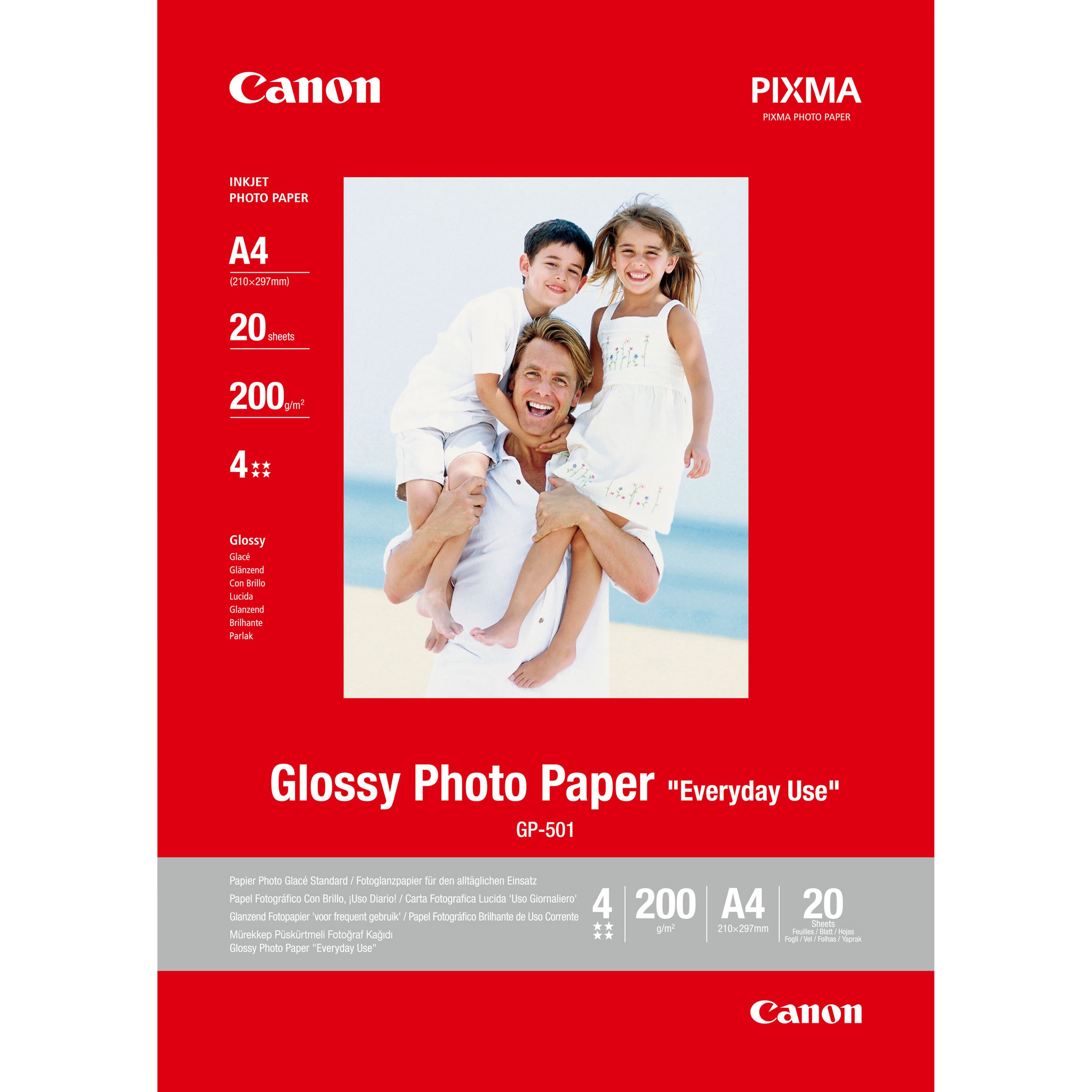 CANON PHOTO PAPER GLOSSY GP-501 A4 20