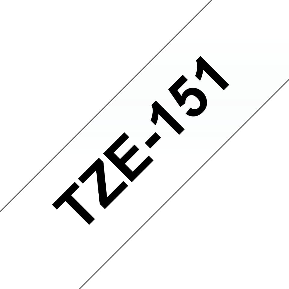 BROTHER TZE151 tape black/clear 24mm 8m