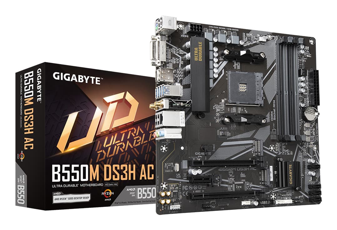 GIGABYTE B550M DS3H AC AM4 DDR4 MB