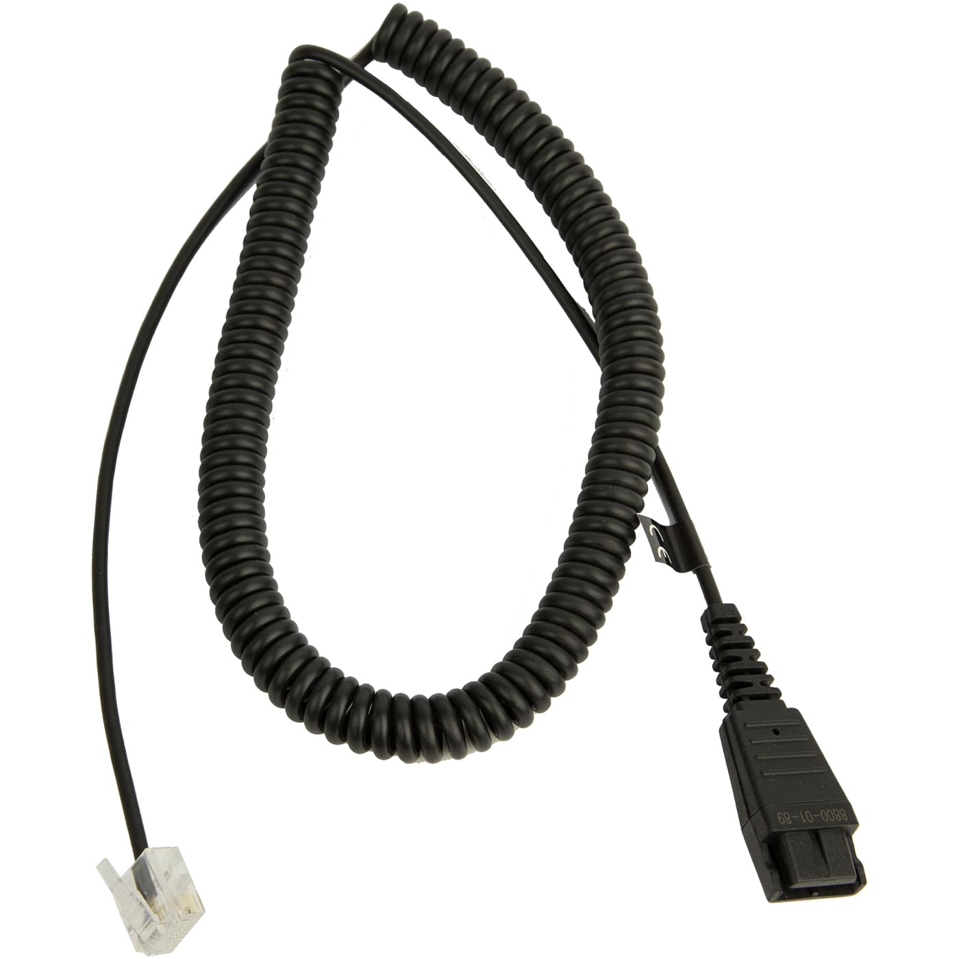 JABRA QD Cord to RJ45 coiled 0.5-2m