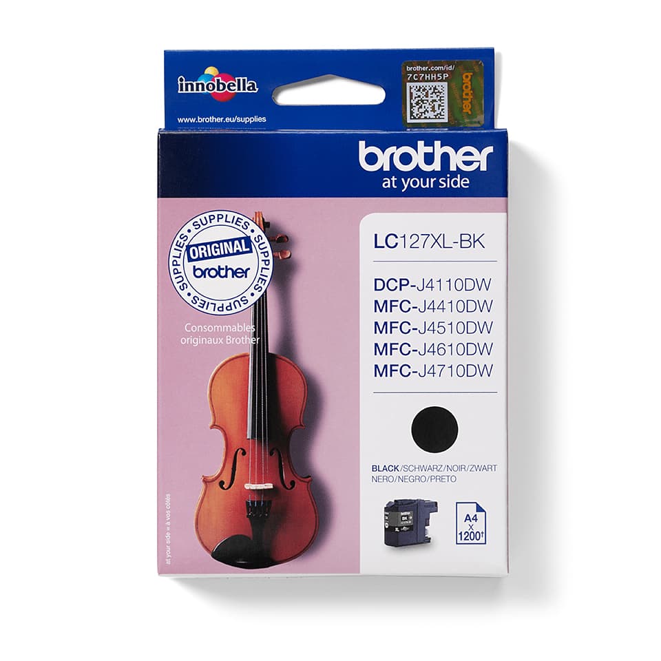 BROTHER LC127XLBK ink black 1200pages