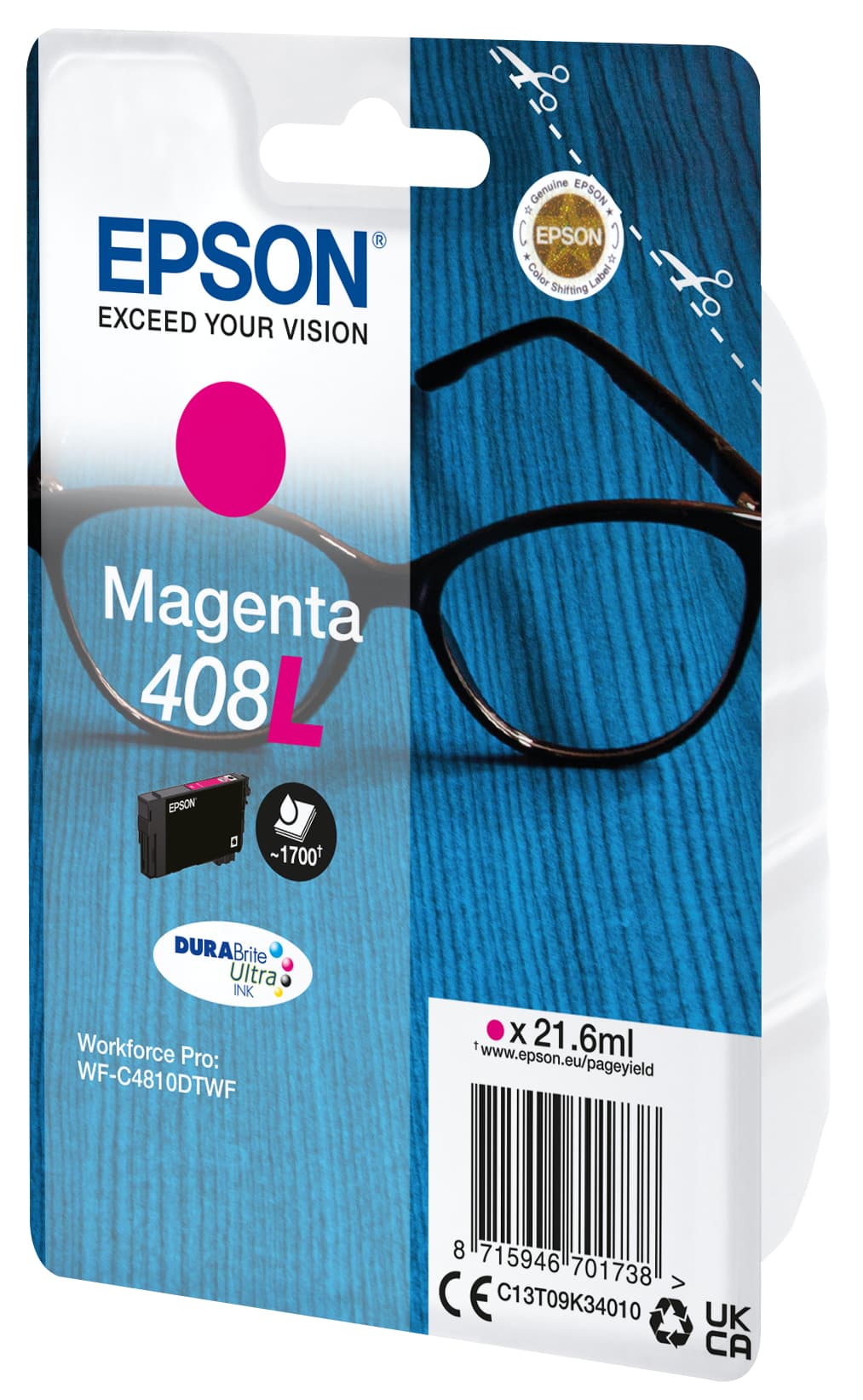 EPSON 2LB Singlepack Magenta 408L Ultra