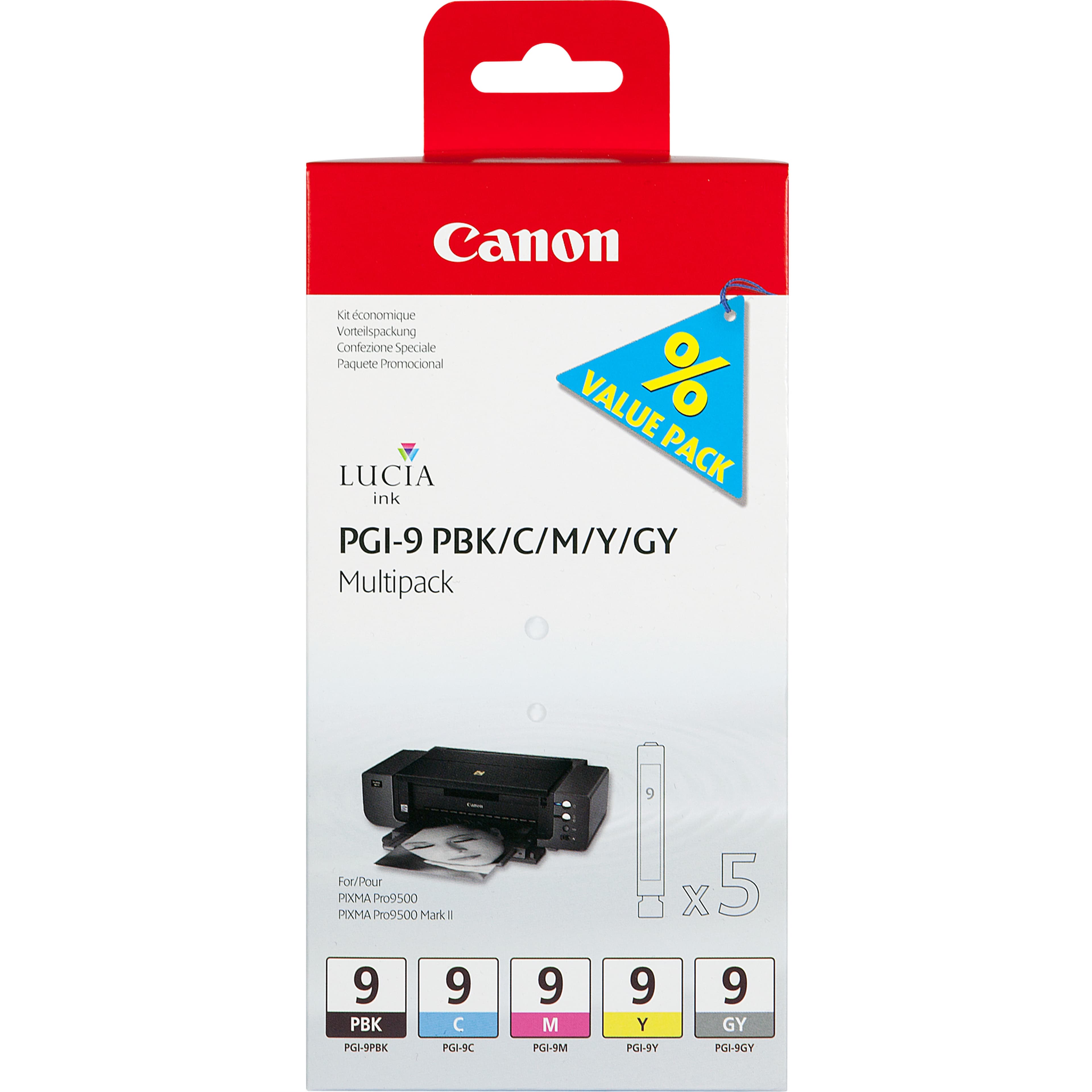CANON 1LB PGI-9 PBK/C/M/Y/GY Multi Pack