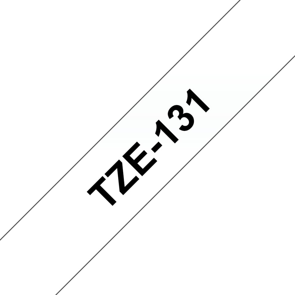 BROTHER TZE131 tape black/clear 12mm 8m