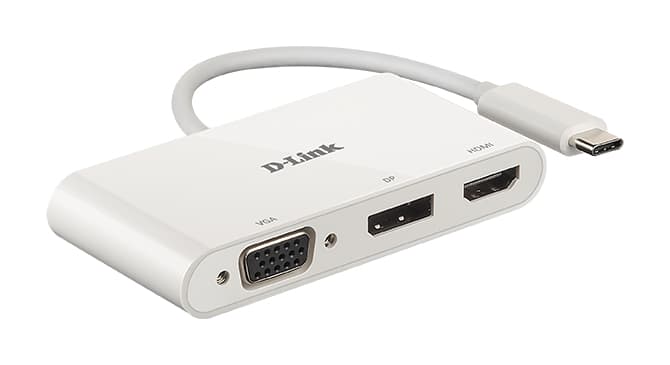 D-LINK USB-C 3-port video adapter HDMI