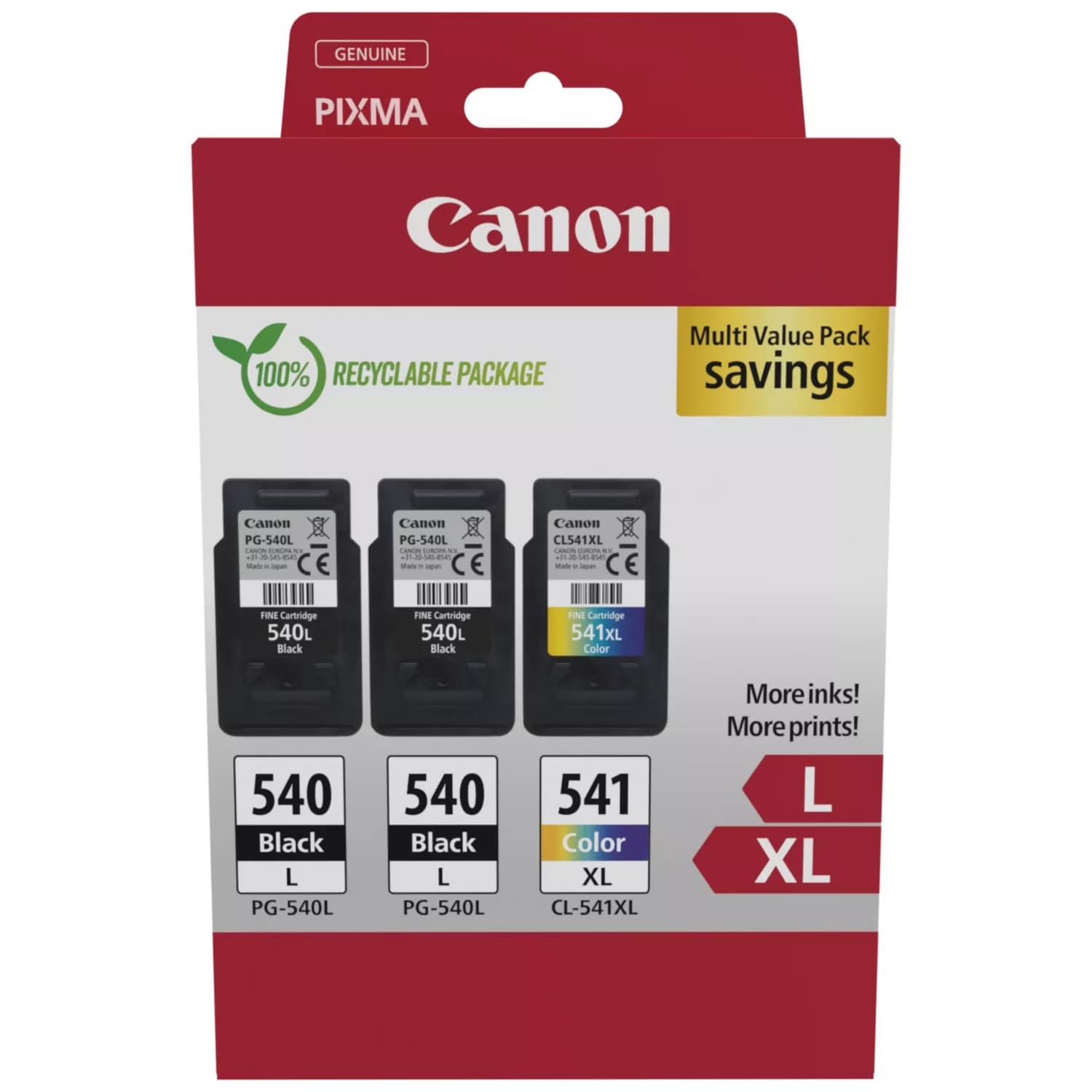 CANON PG-540Lx2/CL-541XL Ink Cartridge