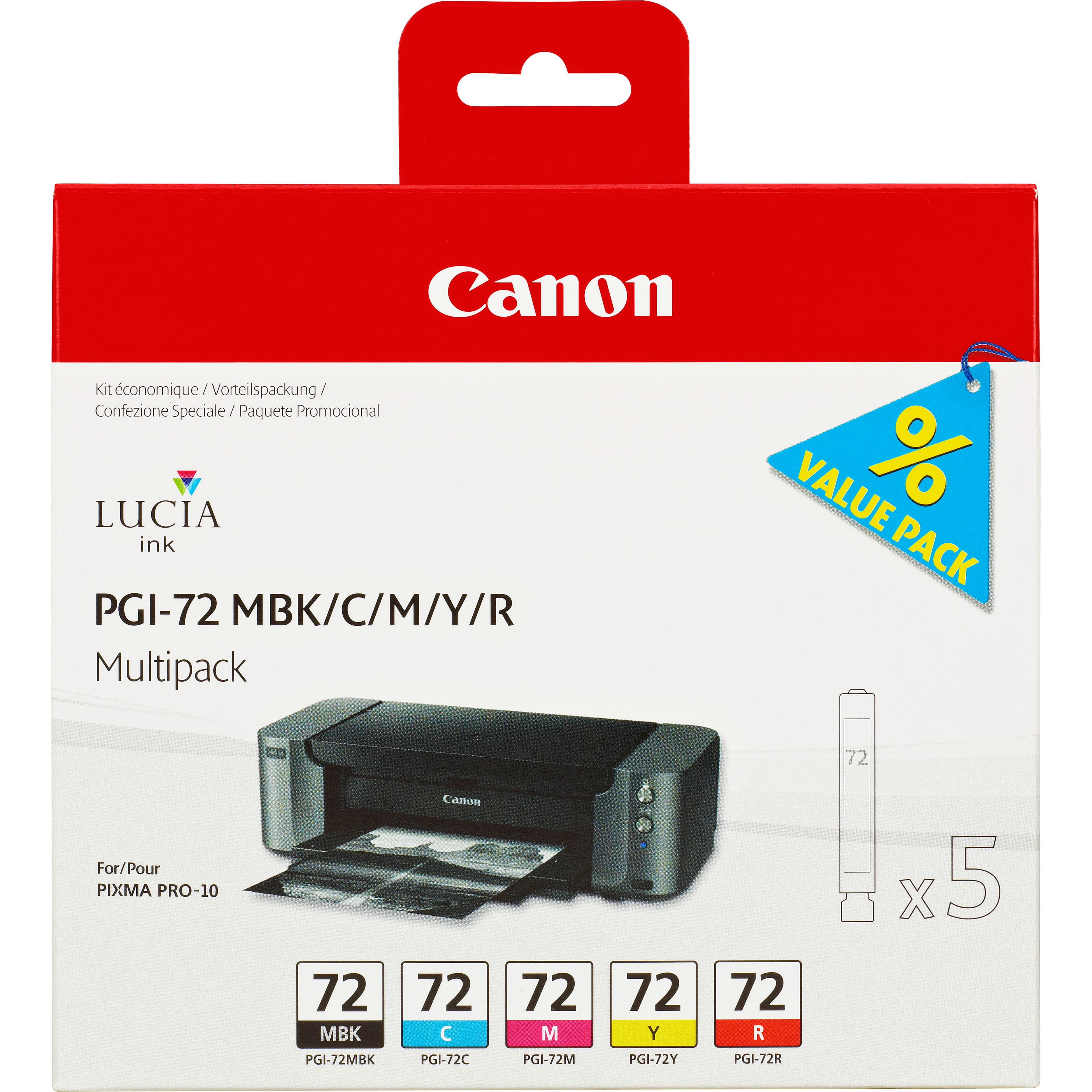CANON 1LB PGI-72 MBK/C/M/Y/R Multi Pack