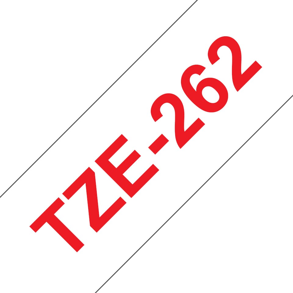 BROTHER TZE262 tape red/white 36mm 8m