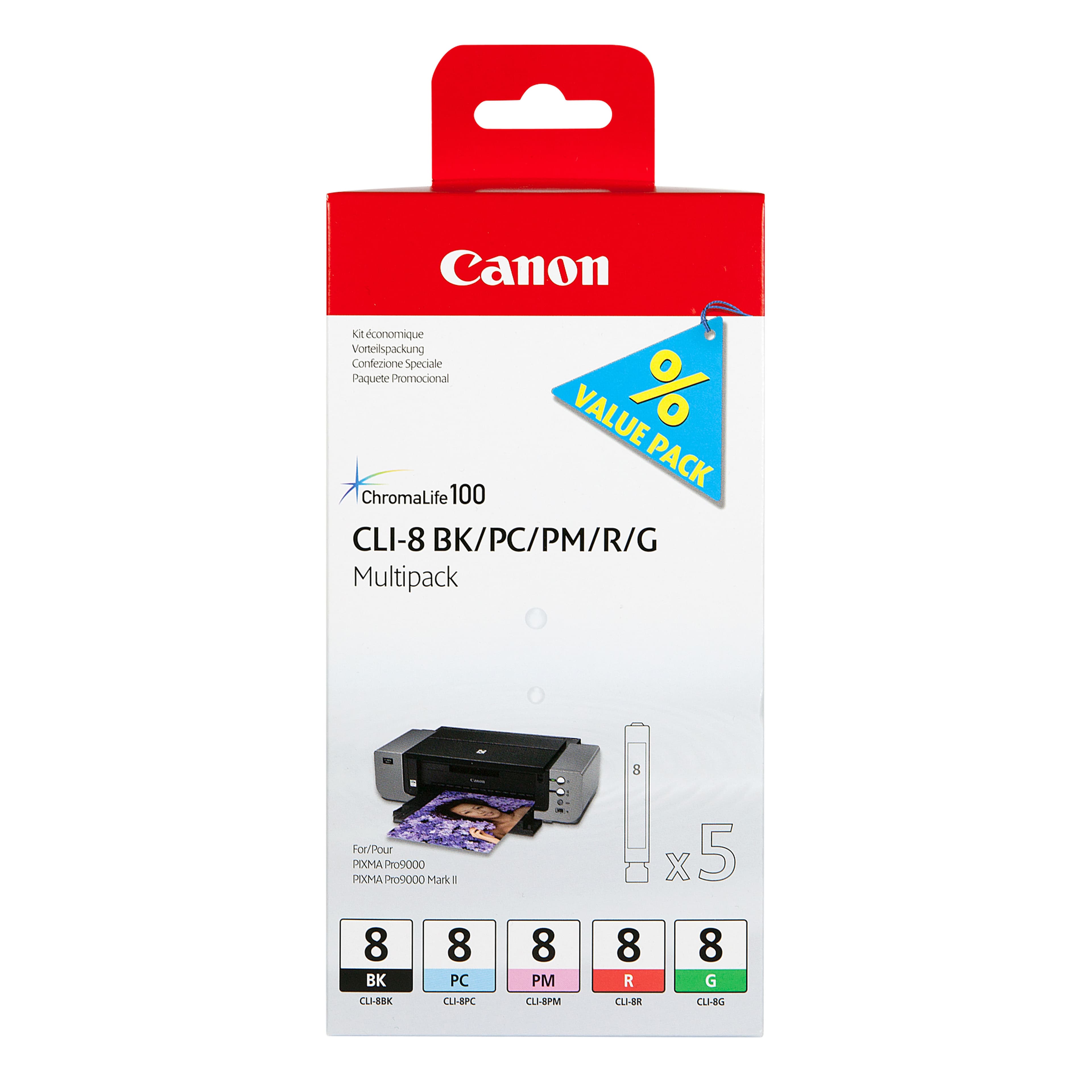 CANON CLI-8 BK/PC/PM/R/G Multi Pack