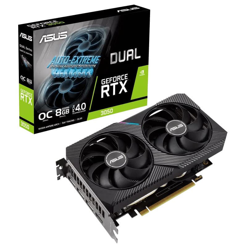ASUS DUAL-RTX3050-O8G HDMI 3xDP 8GB D6