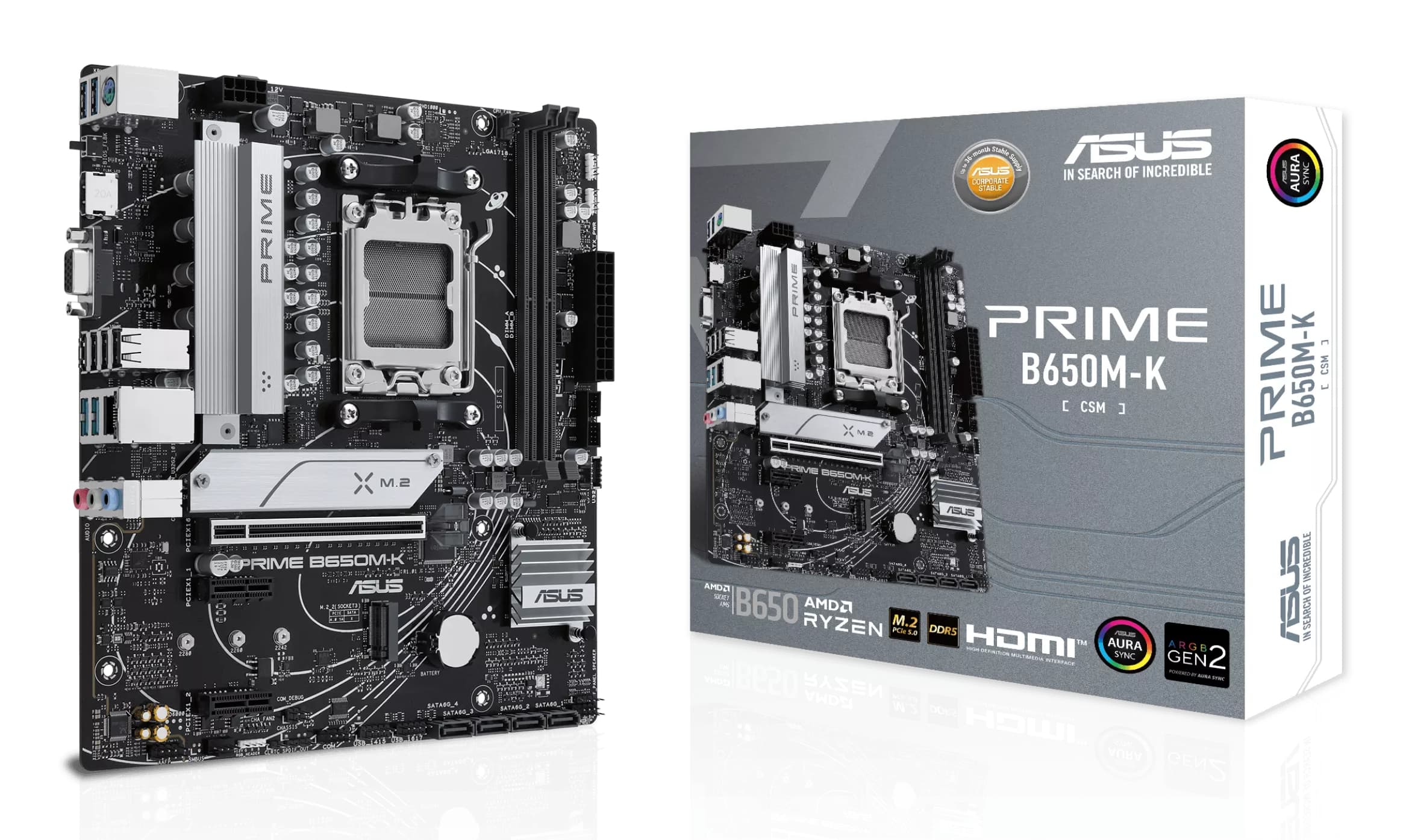 ASUS PRIME B650M-K AM5 DDR5 mATX MB