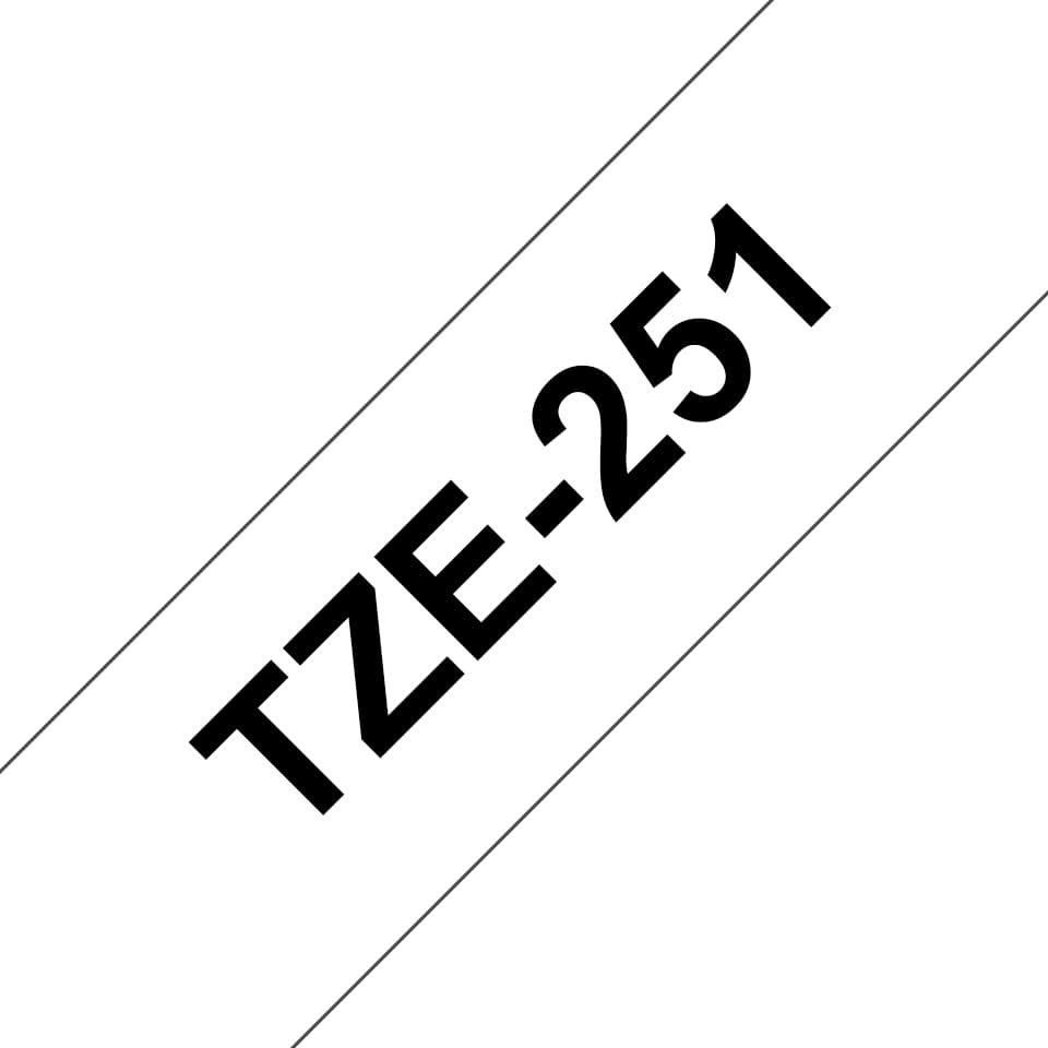 BROTHER TZE251 tape black/white 24mm 8m