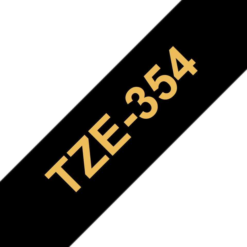 BROTHER TAPE TZE354 gold/black 24mm 8m