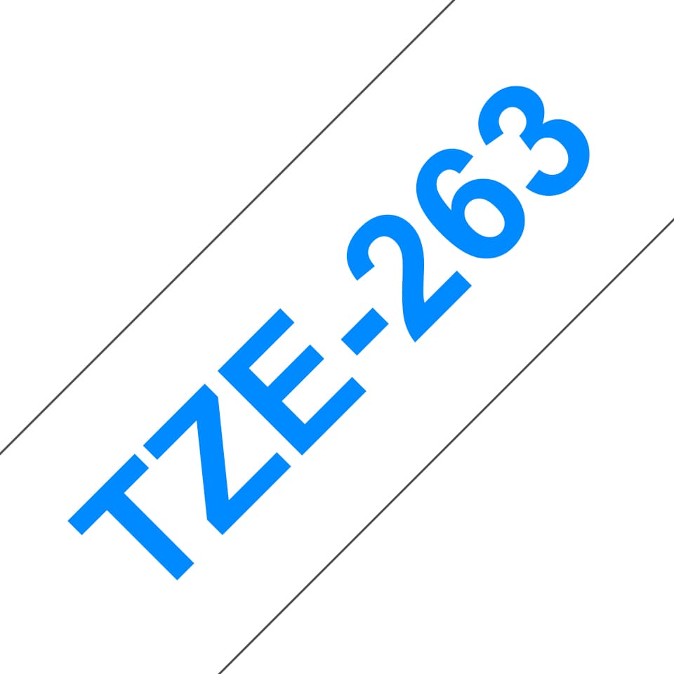 BROTHER TAPE TZE263 blue/white 36mm 8m