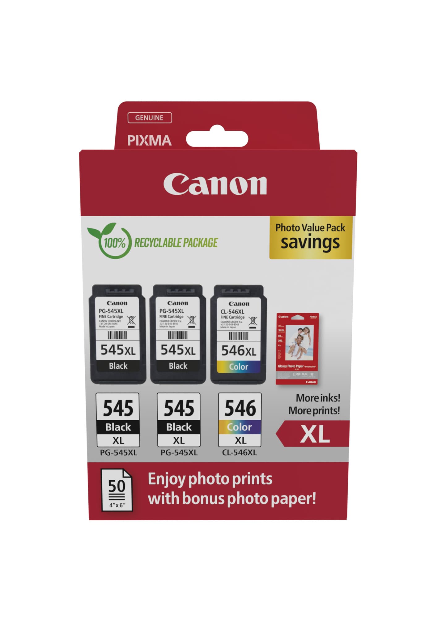 CANON PG-545XLx2/CL-546XL Ink Cartridge