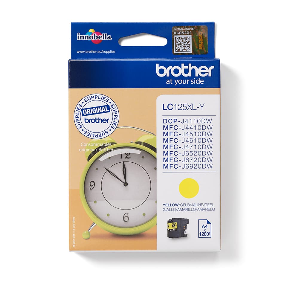 BROTHER LC125XLY ink yellow 1200pages