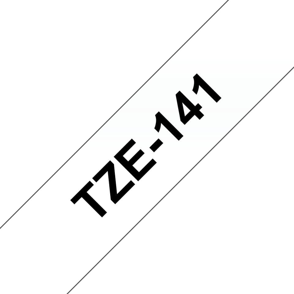 BROTHER TZE141 tape black/clear 18mm 8m