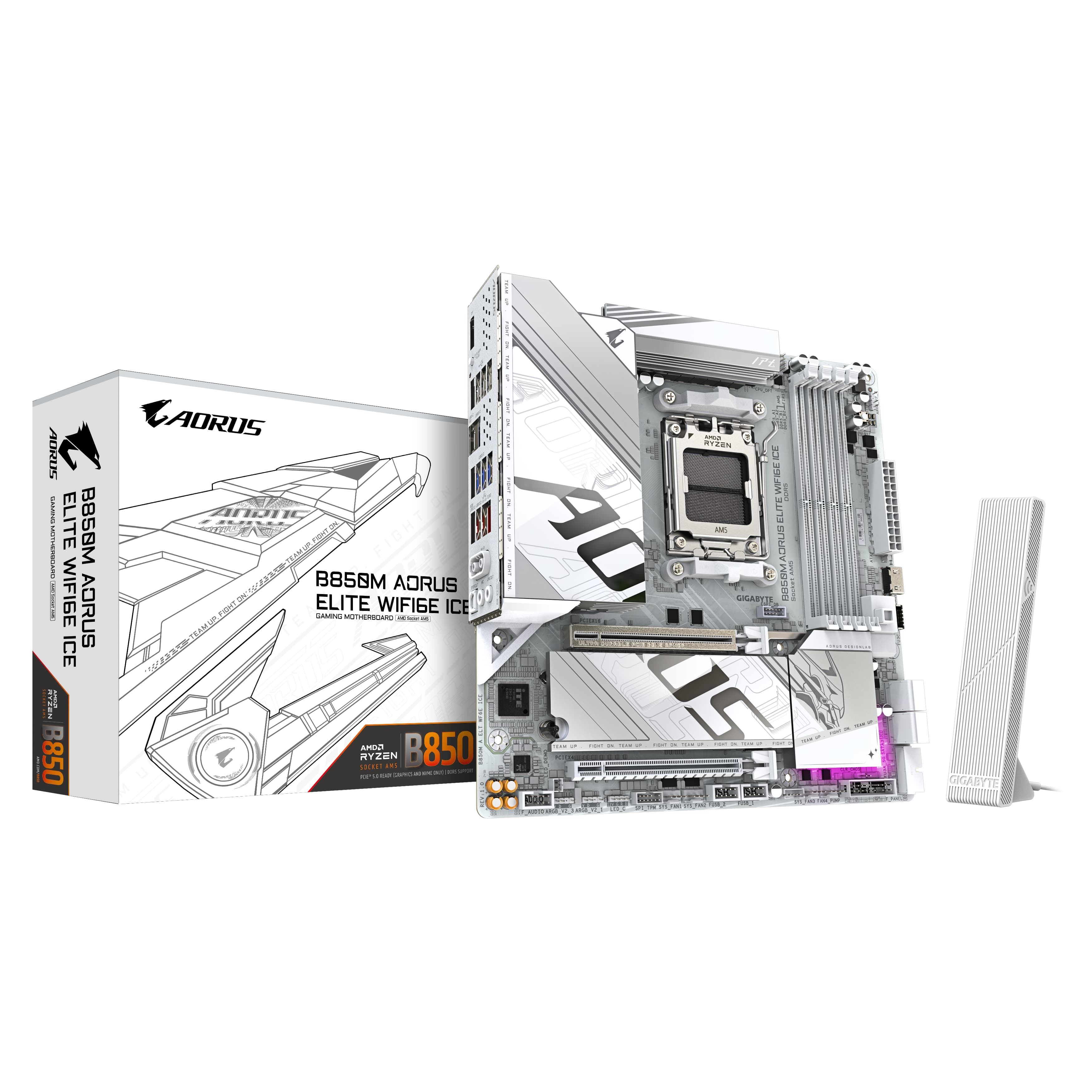 GIGABYTE B850M A ELT WF6E ICE AM5 MB
