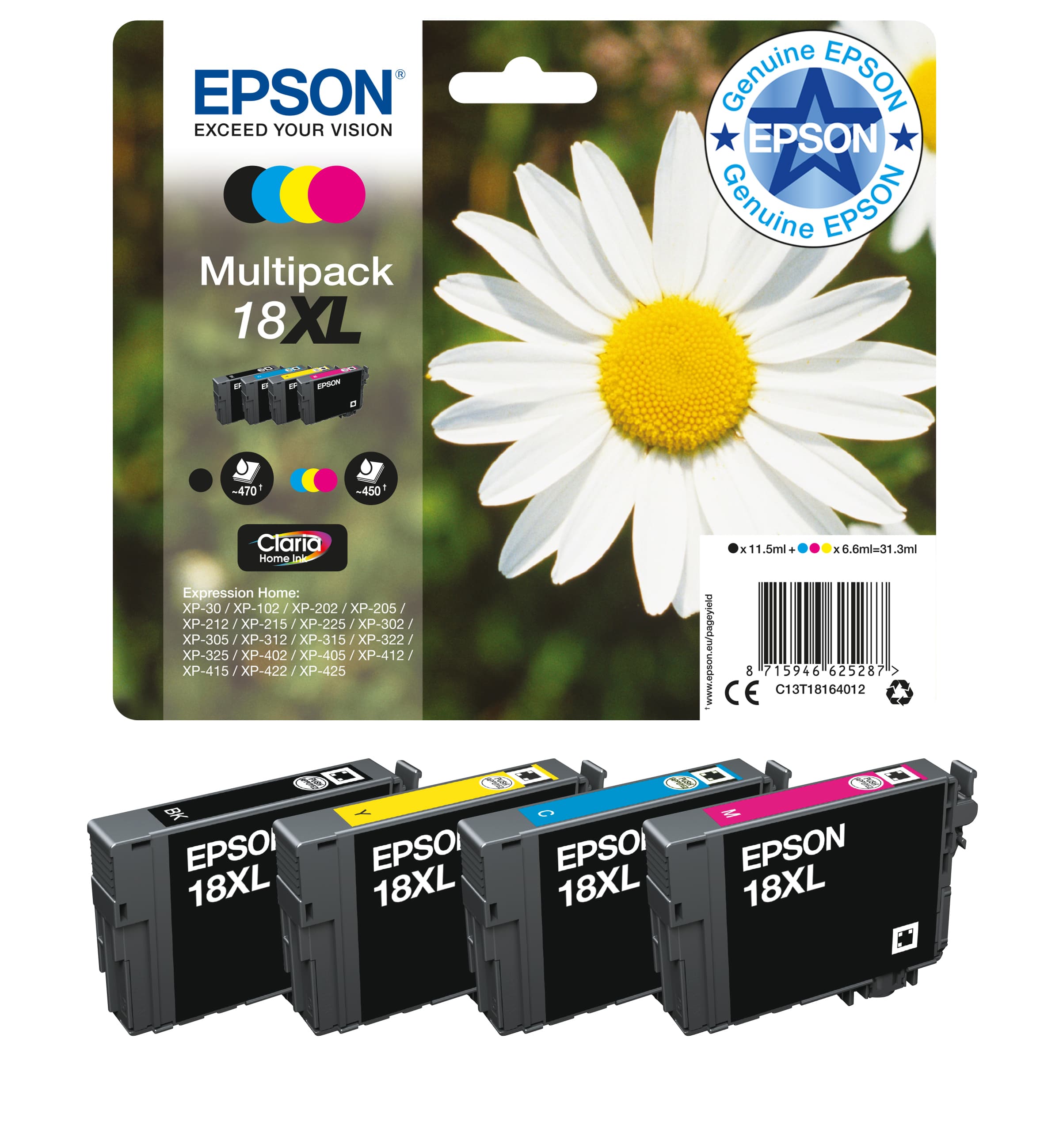 EPSON 3LB 18 multicolour ink claria w/s