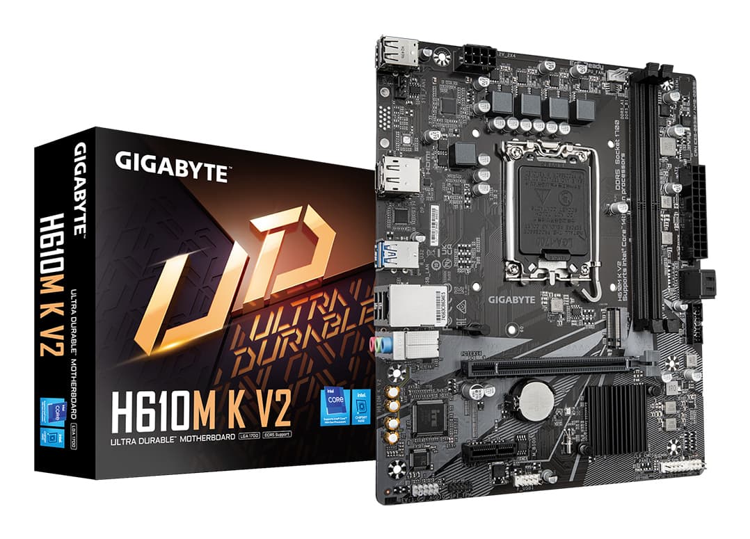 GIGABYTE H610M K V2 LGA1700 1xHDMI 1xDP
