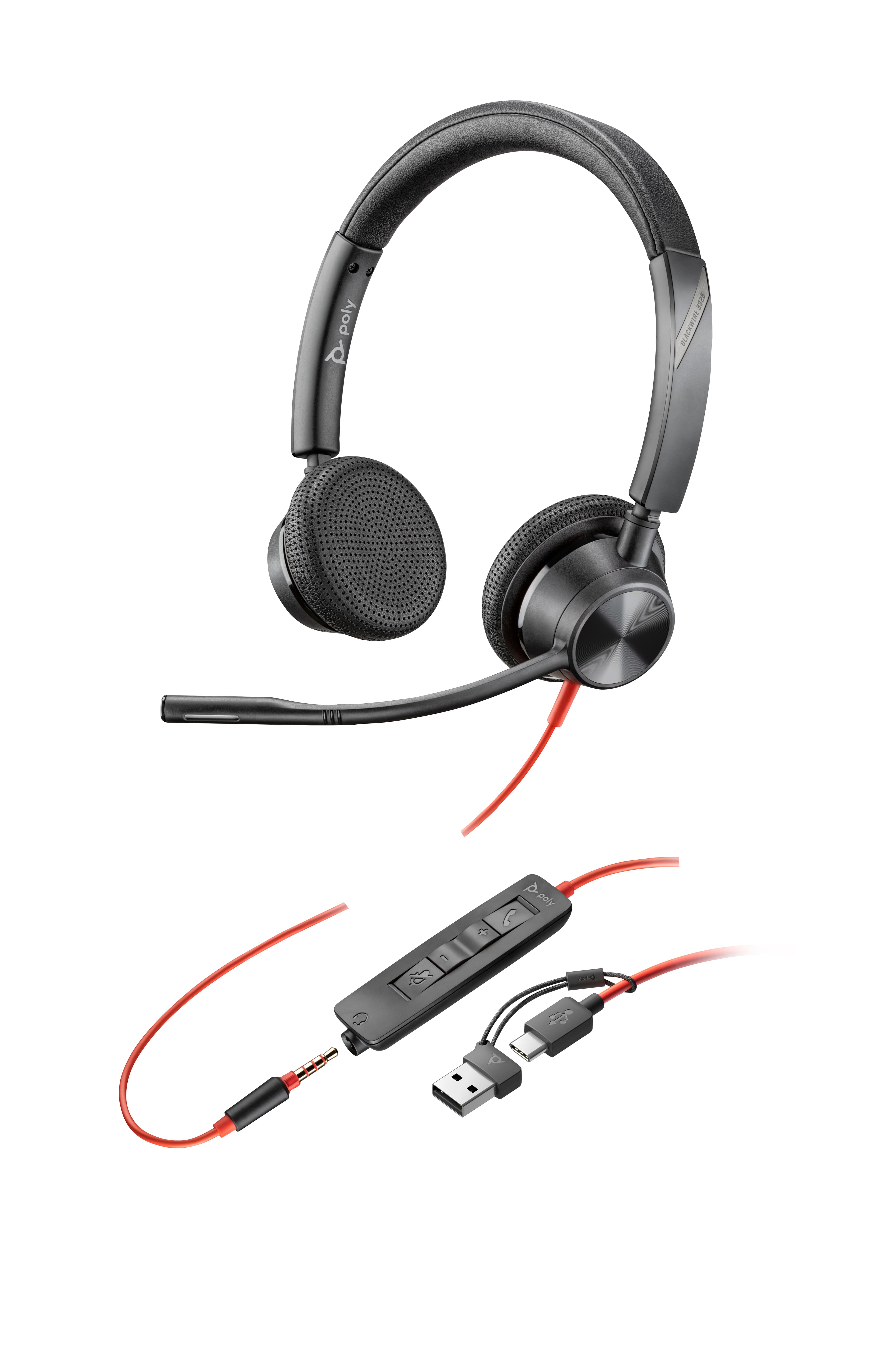 HP Poly BW 3325 USB-C HS +3.5mmP USB-C/A
