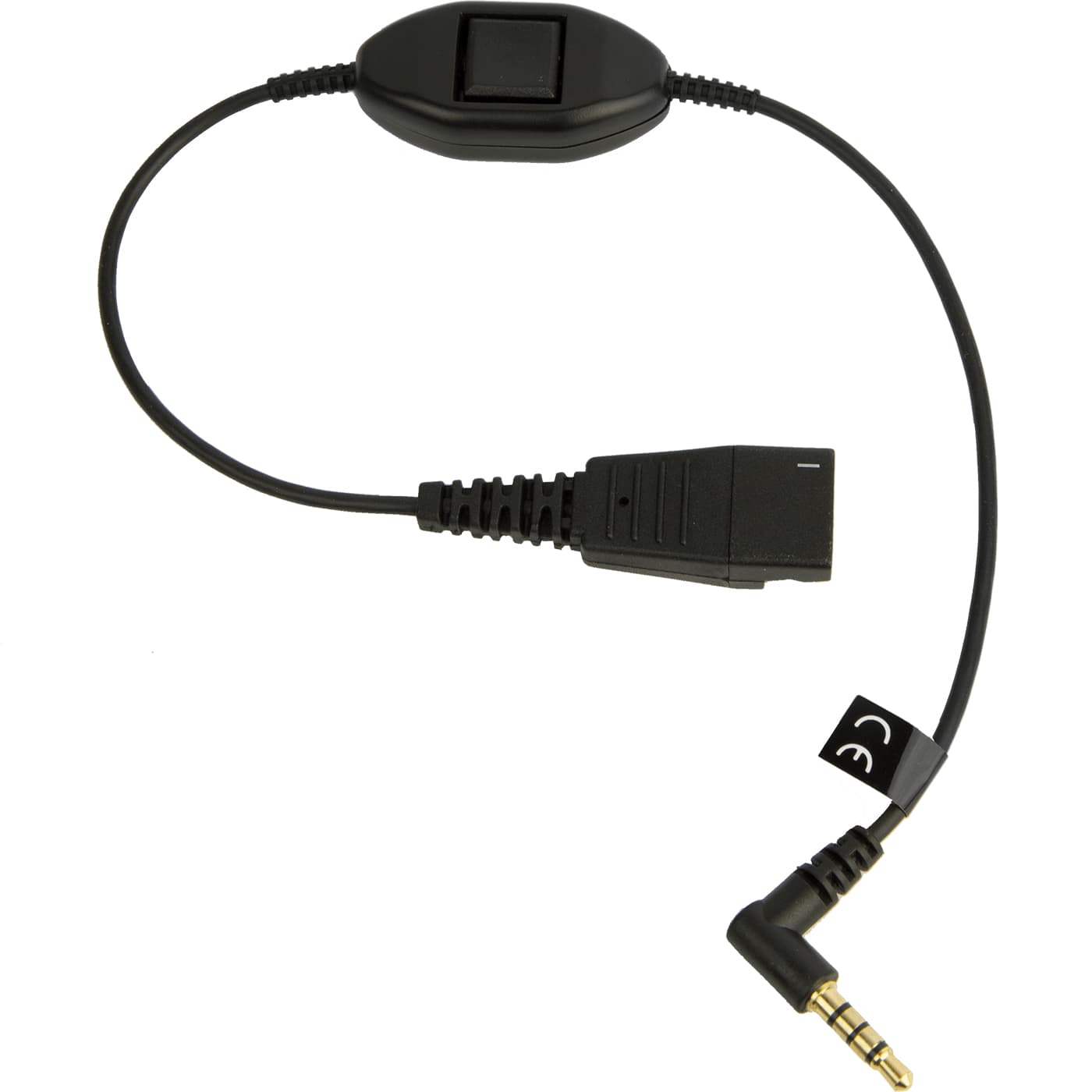 JABRA LINK Mobile QD to 3.5mm w. PTT
