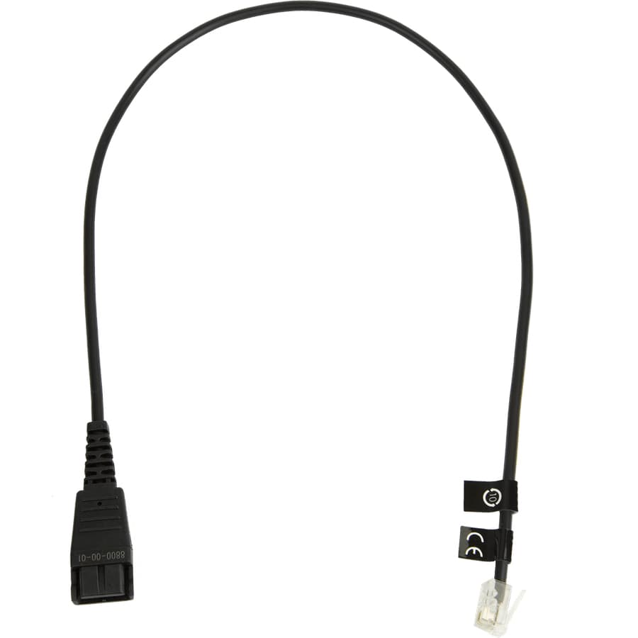JABRA QD Cord to RJ10 straight 0.5meters
