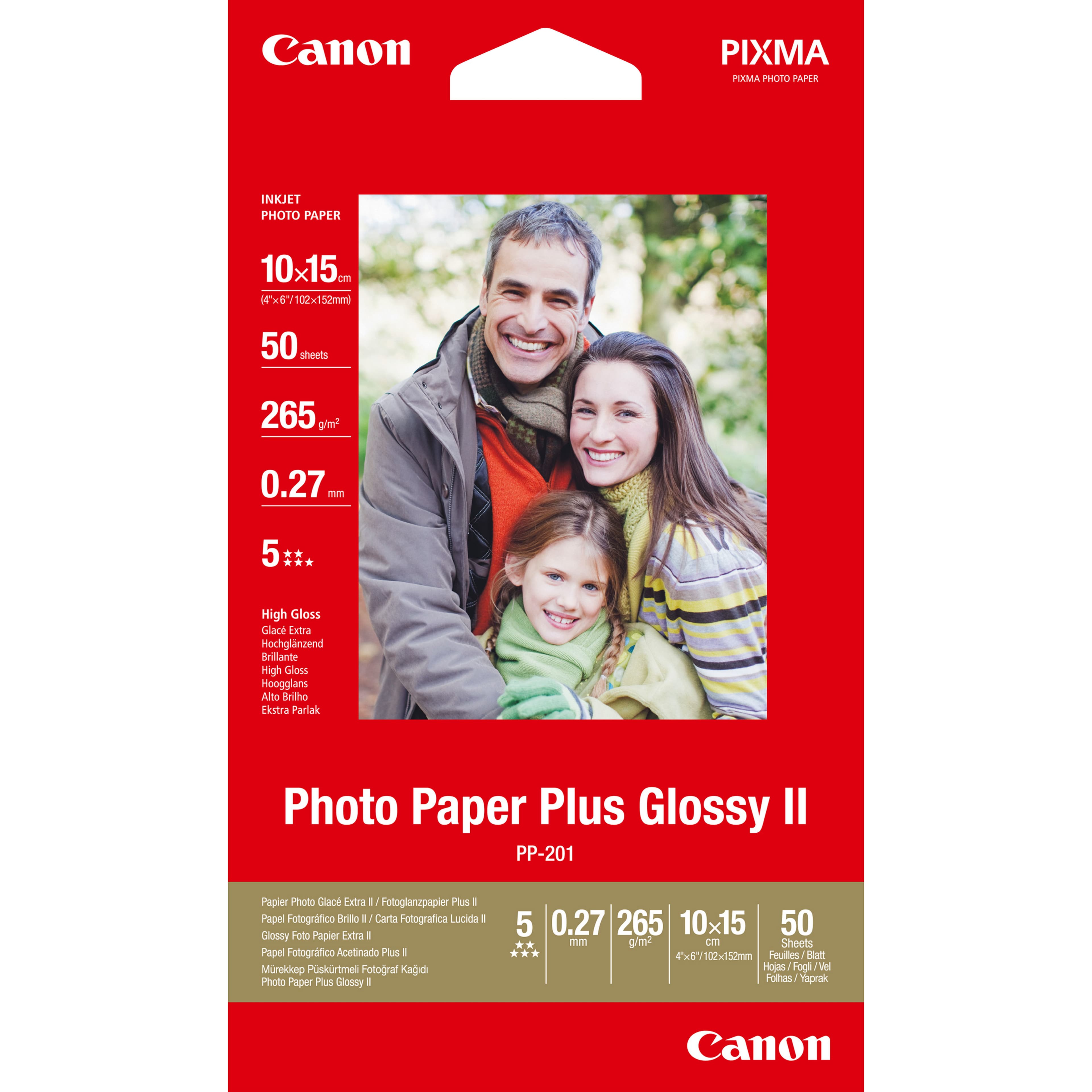 CANON PP-201 Photopaper 4x6 50sheet