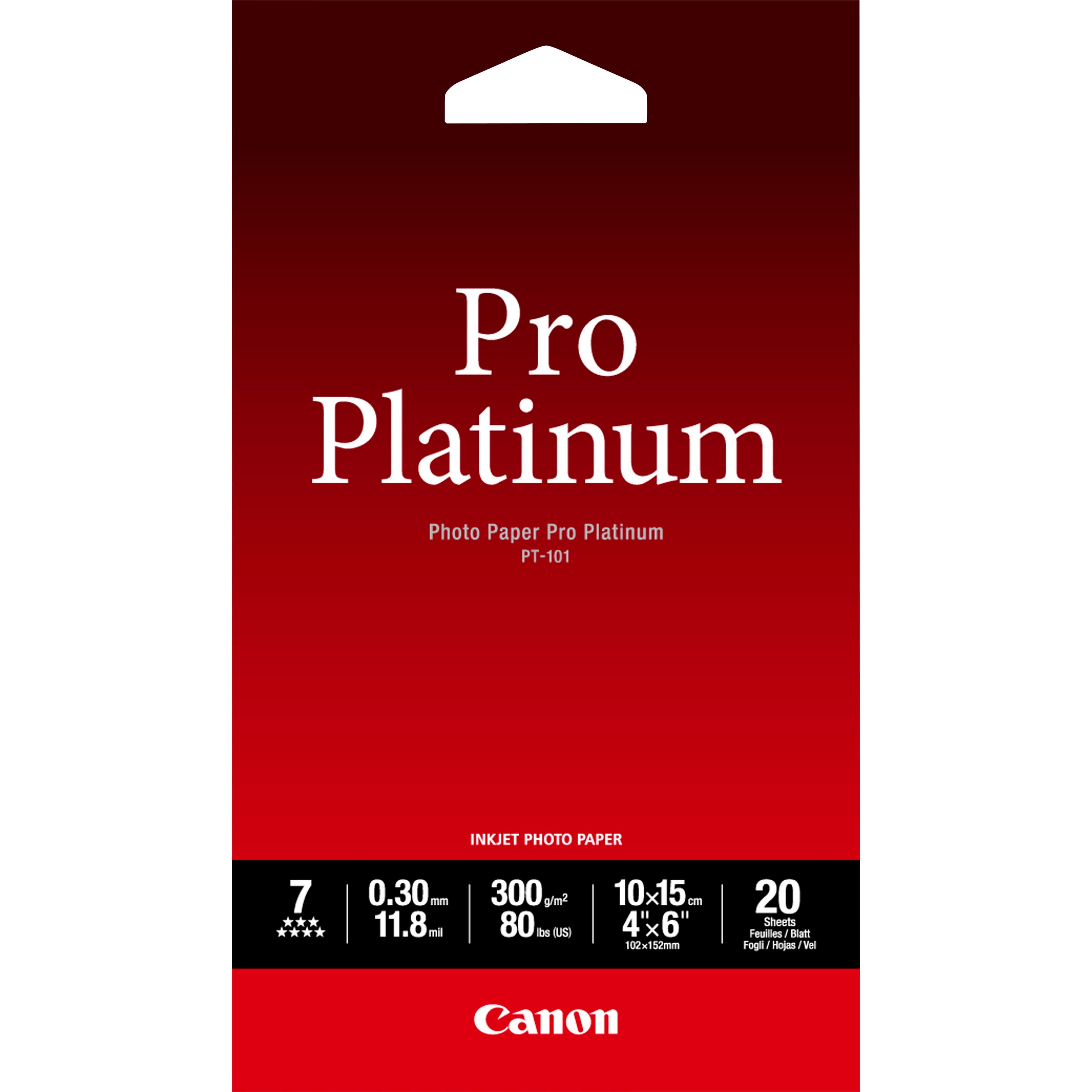 CANON PT-101 photo paper 4x6 20sh