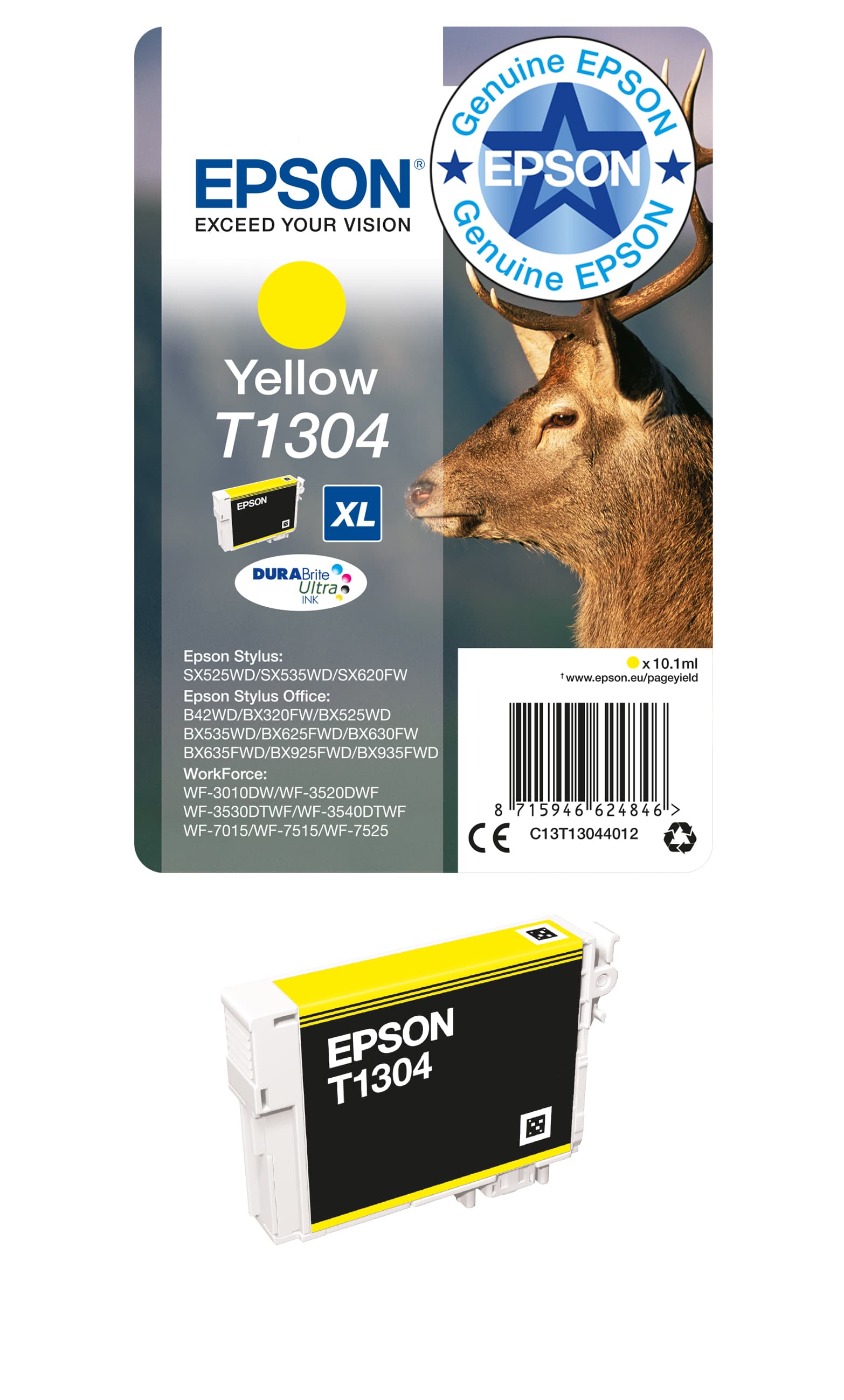 EPSON 1LB T1304 ink c. yel 10.1ml w/s