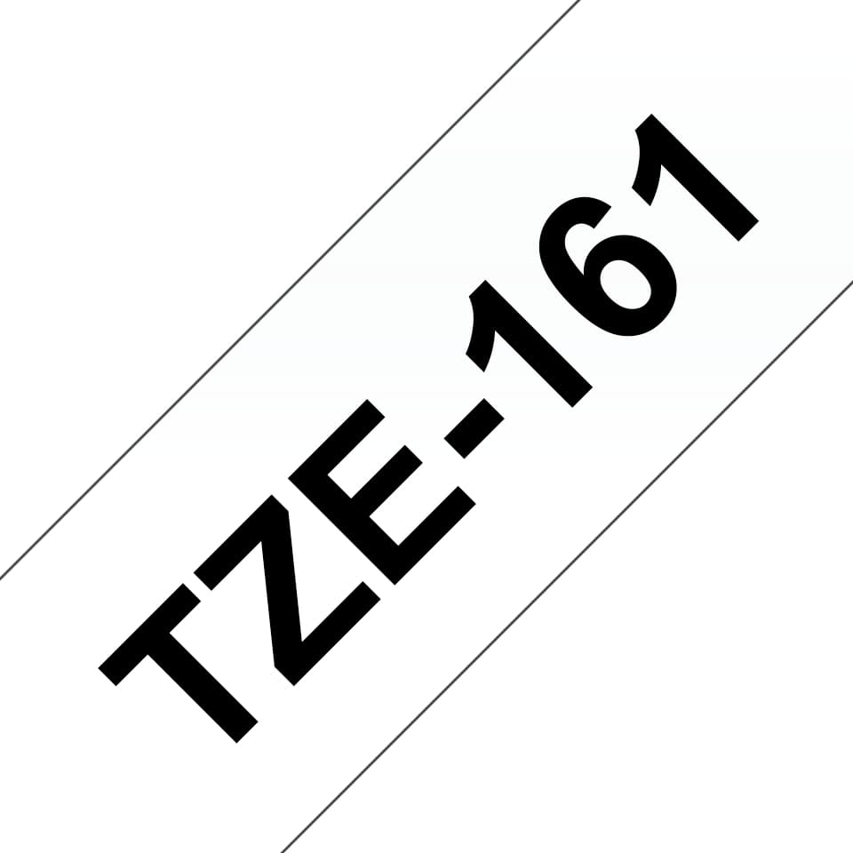 BROTHER TZE161 36mm BLACK ON CLEAR
