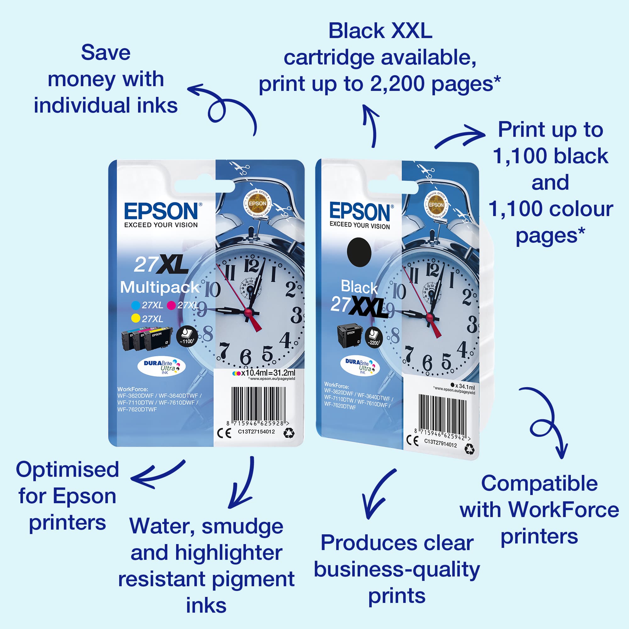 EPSON 1LB 27 ink cartridge cyan