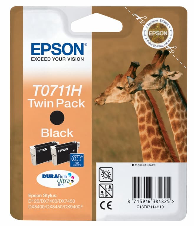 EPSON ink twinpack T0711H BLISTER w/s