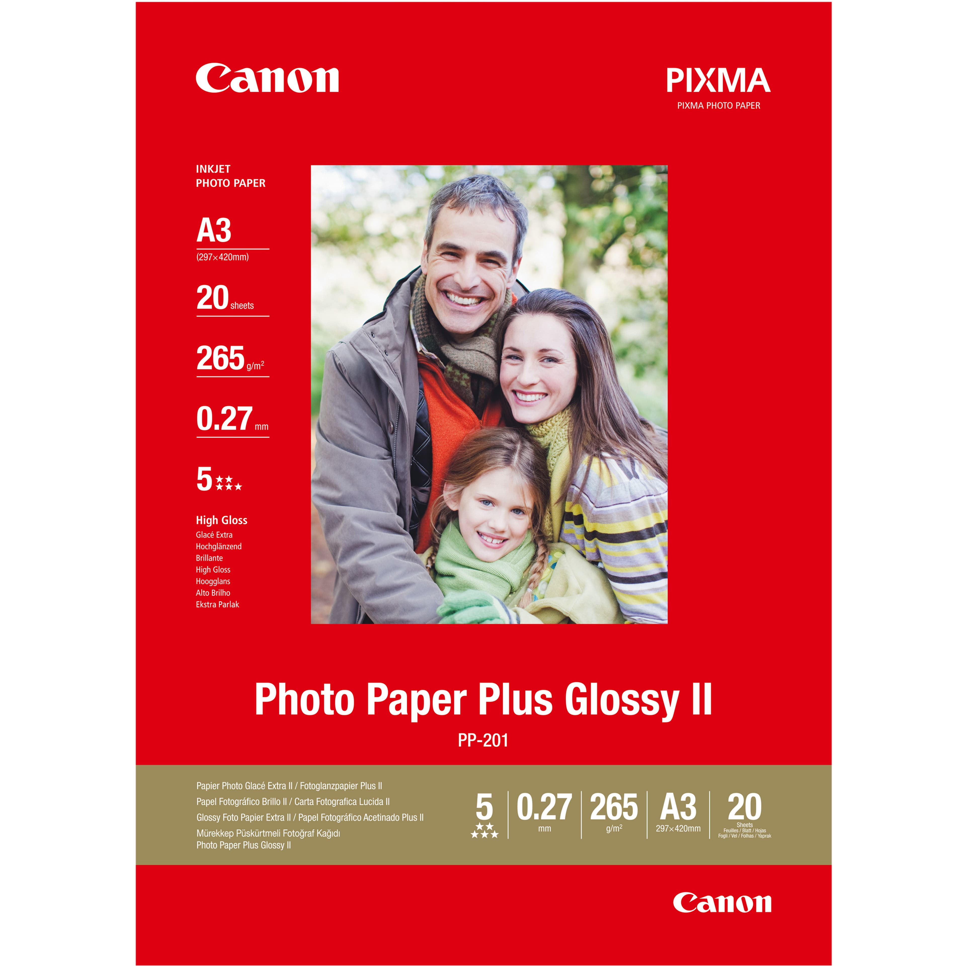 CANON PP-201 Photopaper A3 20Sheets
