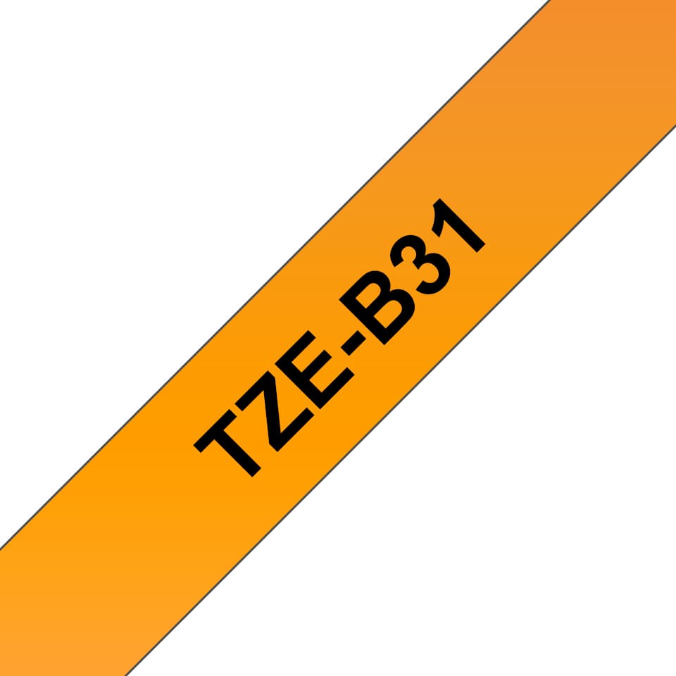 BROTHER TZEb31 tape black/orange 12mm 5m