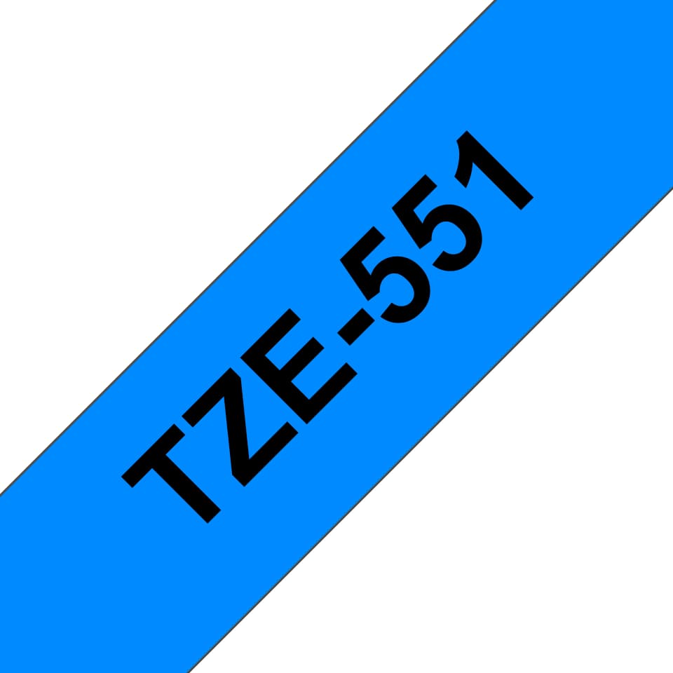 BROTHER TZE551 tape black/blues 24mm 8m