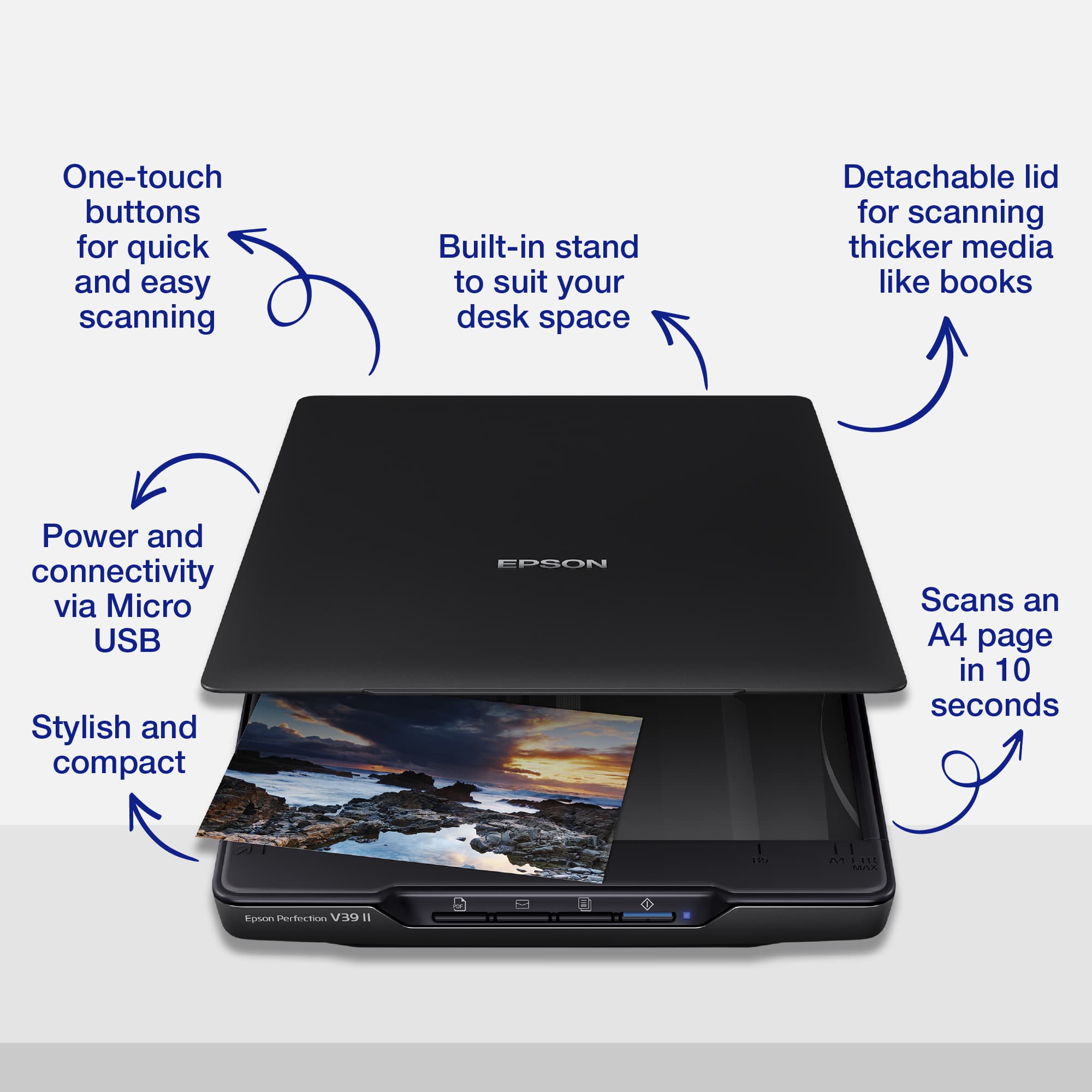 EPSON Perfection V39II Flatbed scanner