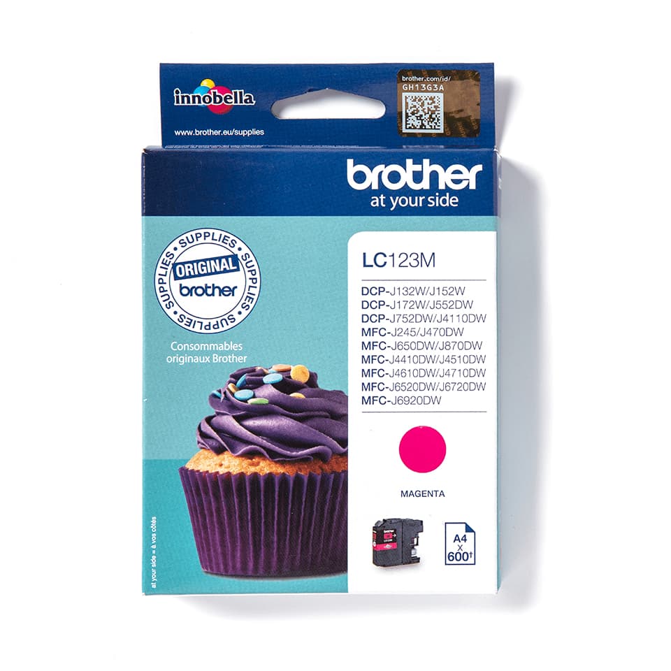 BROTHER LC-123 ink cartridge magenta