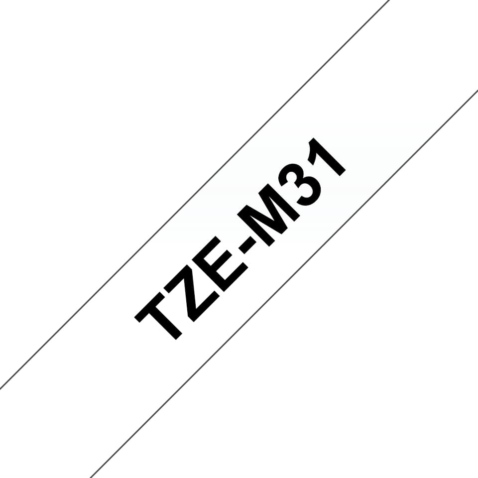 BROTHER TZEM31 tape matt 12mm 8m