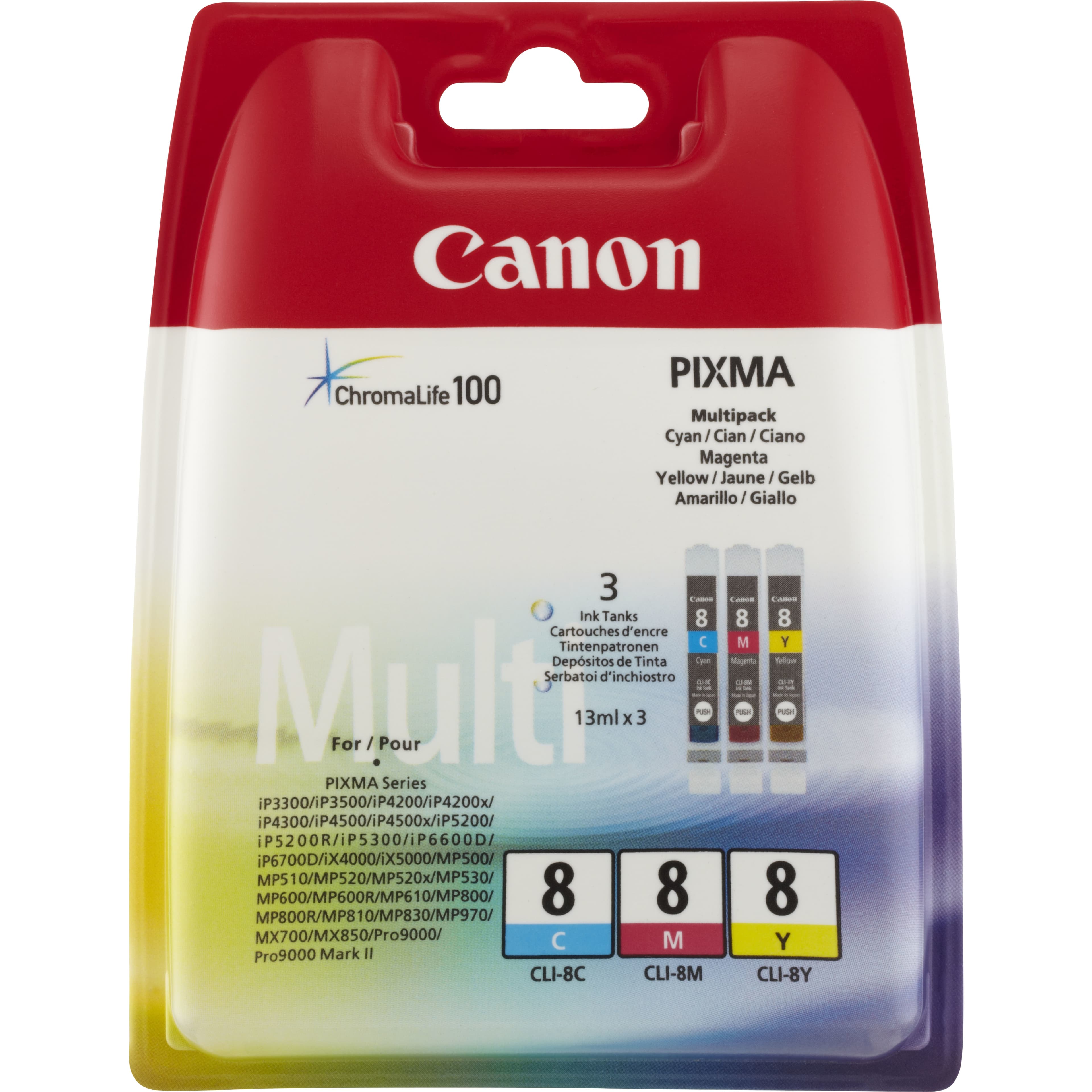 CANON CLI-8 C/M/Y Multi Pack BLISTER