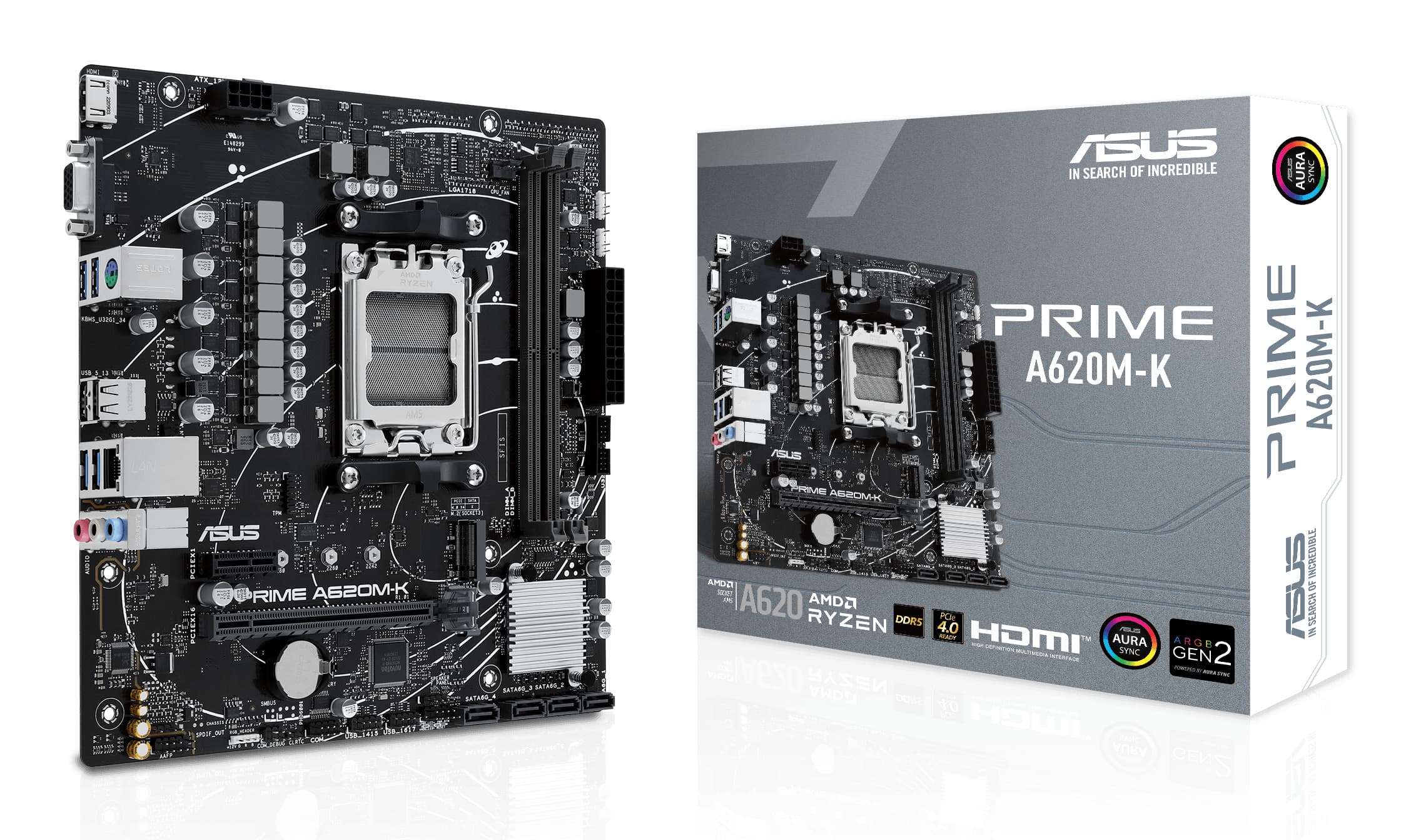 ASUS PRIME A620M-K AM5 DDR5 mATX MB