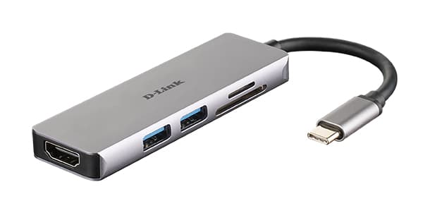 D-LINK USB-C 5-port USB 3.0 hub HDMI