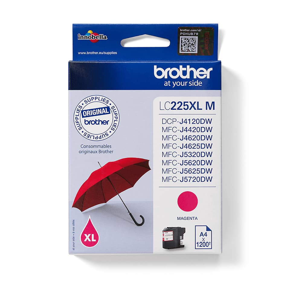 BROTHER LC225XLM ink magenta 1200pages