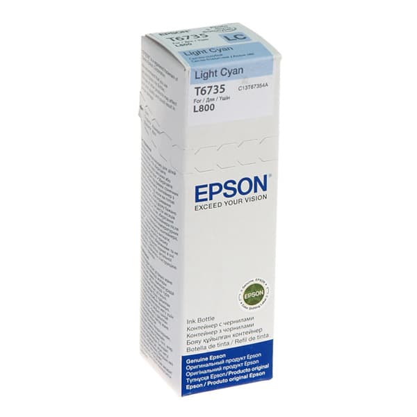 EPSON 4LB T6735 LIGHT CYAN INK BOTTLE